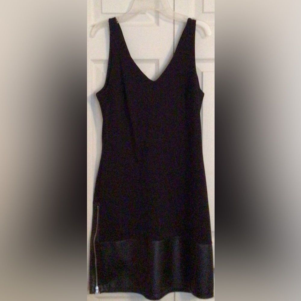 Metaphor Black V-Neck Dress
